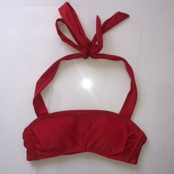 Xhilaration Other - Xhilaration Red Bandeau Style Bikini Top Size S